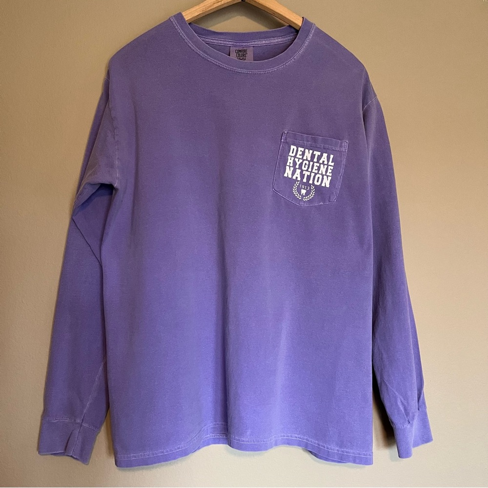 💜🦷 DHN Purple Dental Long Sleeve Tee Medium
